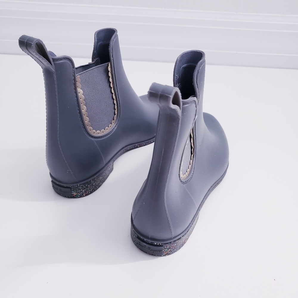 Jack Rogers Sallie Womens Ankle Rain Boots Glitter - Picture 3 of 6